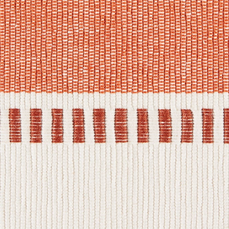 DII Dobby Stripe Woven Table Runner, 13x72 (13x77.5, Fringe Included), Burnt Orange - Image 3